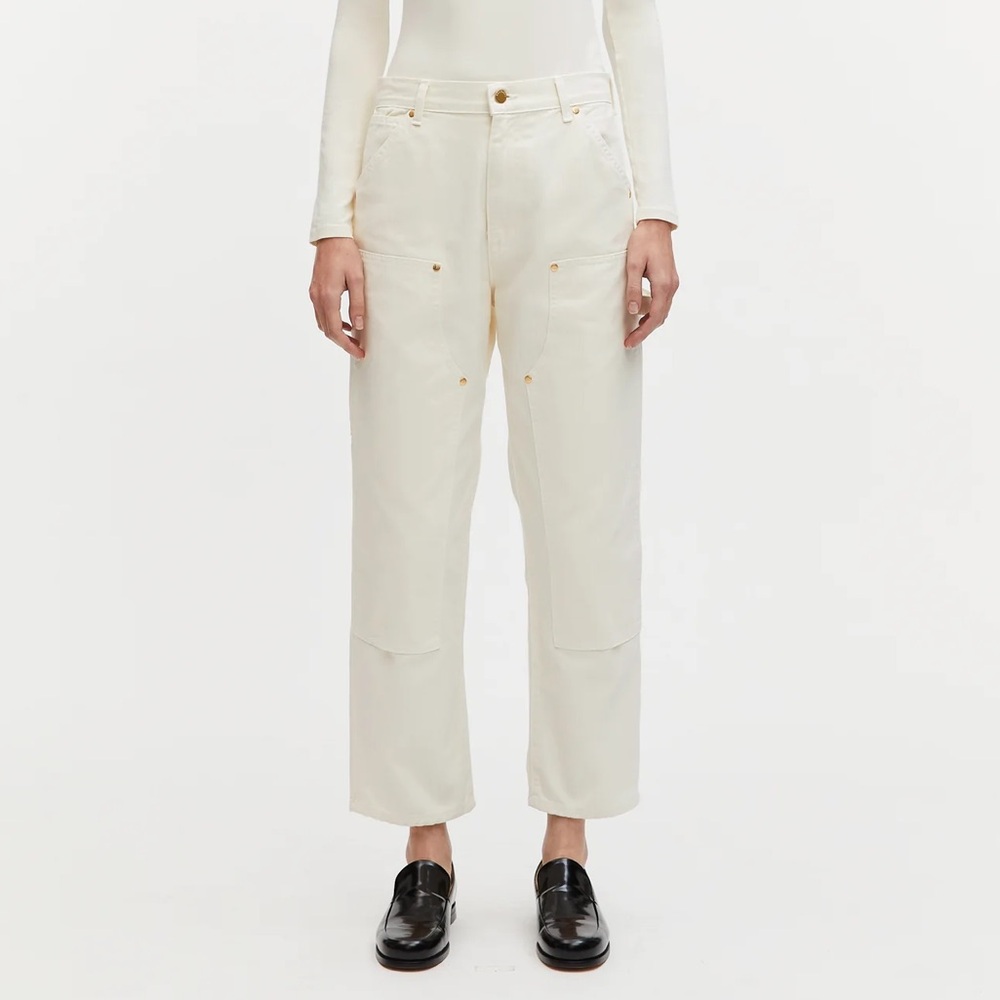 Renggli Boyfriend Fit Work Pant in Chalk